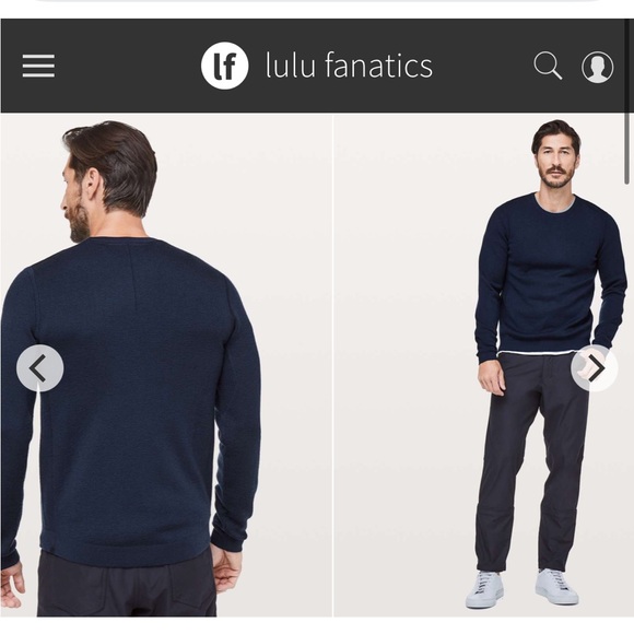 Men’s Lululemon Alpine Air Crew Sz Small True Navy (First Release) M84 - Picture 1 of 6